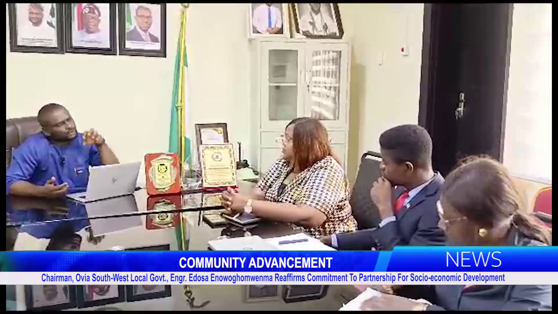 Chairman, Ovia South-West Local Govt., Engr. Edosa Enowoghomwenma Reaffirms Commitment To Partnership For Socio-economic Development