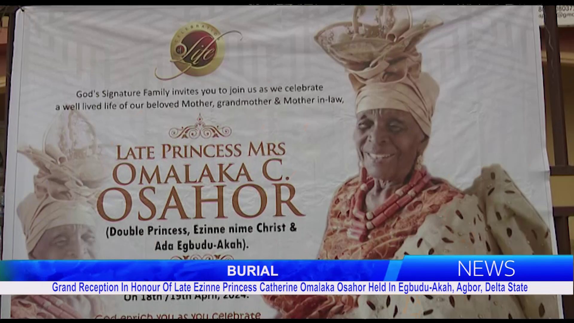 Burial: Grand Reception In Honour Of Late Ezinne Princess Catherine Omalaka Osahor Held In Egbudu-Akah, Agbor, Delta State